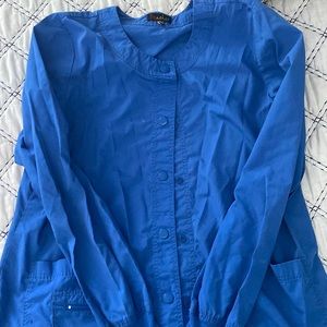 Peaches scrub jacket